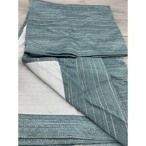 2 Comfort Bay Curtains Blackout Energy Saving Rod Pocket 99% Blockage Teal